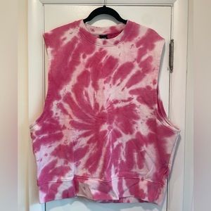 Zara Tie-Dye Sweatshirt Vest NWOT